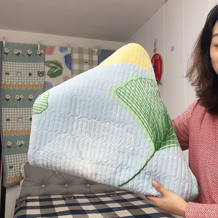 云朵绒银杏叶单人的