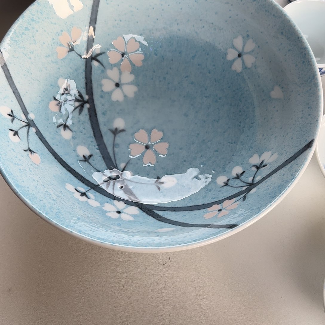 瓷片20.5厘米大汤钵