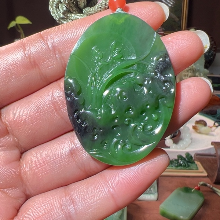 和田玉未镶嵌吊坠(不含链)