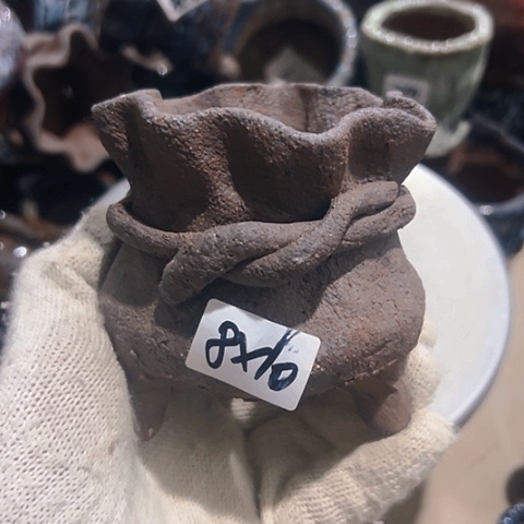 粗陶花盆手工花盆
