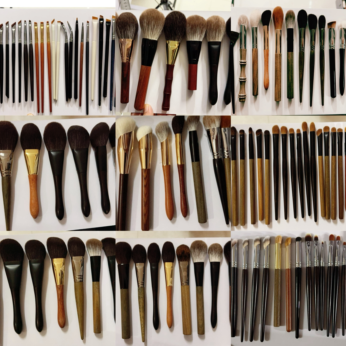 1.直播专享动物毛实木杆化妆刷单支眼影刷鼻影刷腮红刷散粉刷粉底