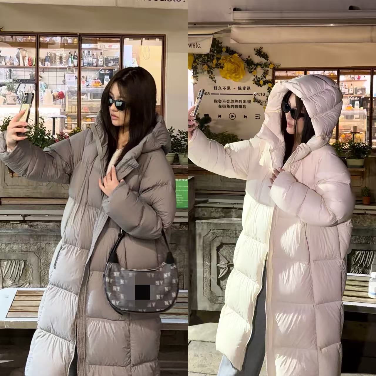 升级面料90白鸭绒云朵泡芙五防面料长款羽绒服现现链接