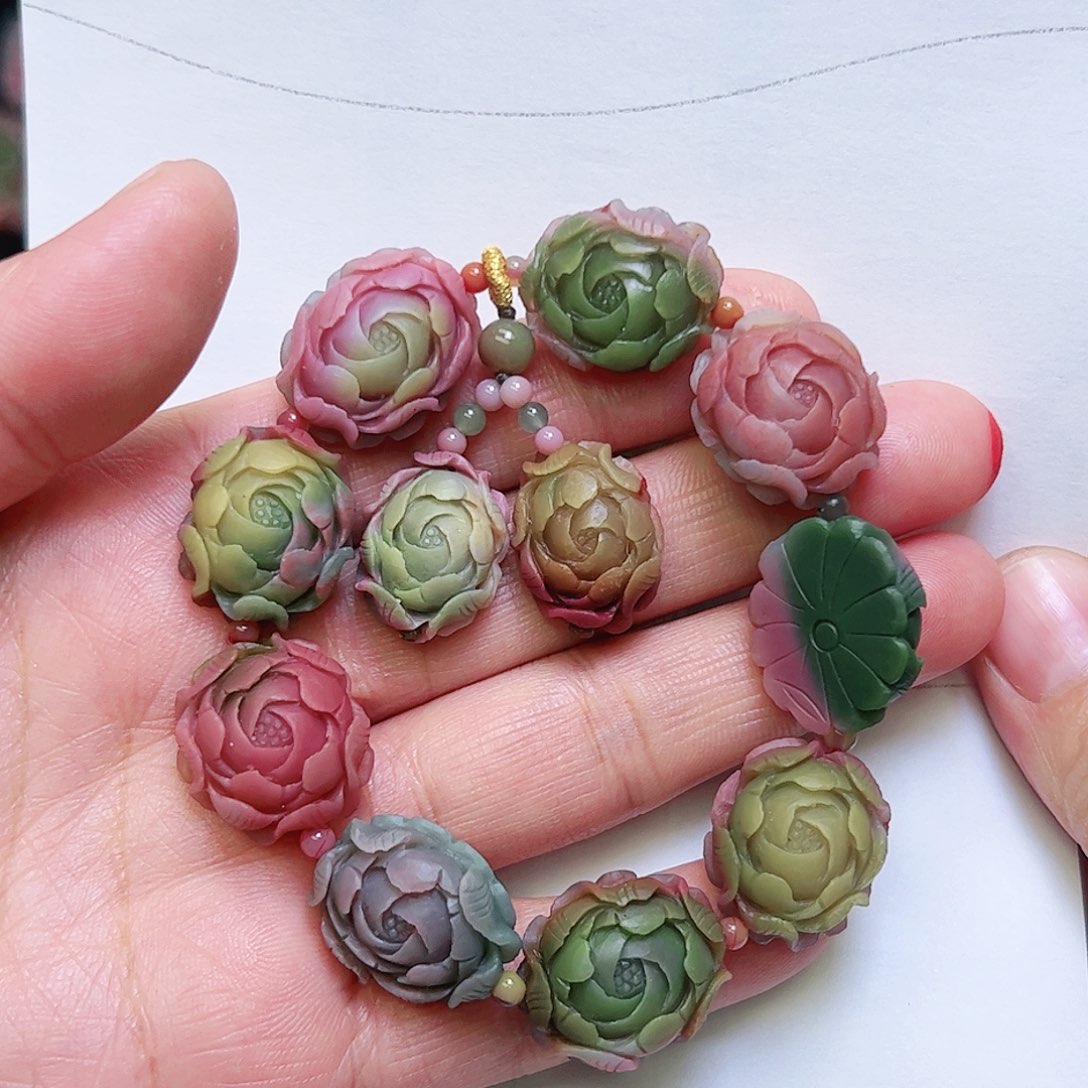 玛瑙/玉髓手串未镶嵌醉**颜