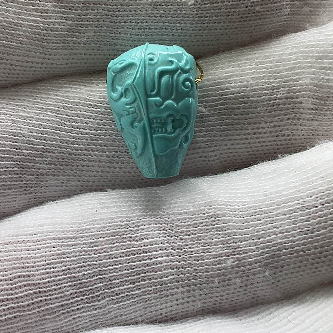 绿松石仿古三通 未镶嵌