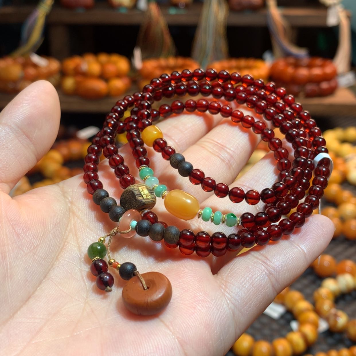 【闪购商品】手链血珀未镶嵌血珀手链