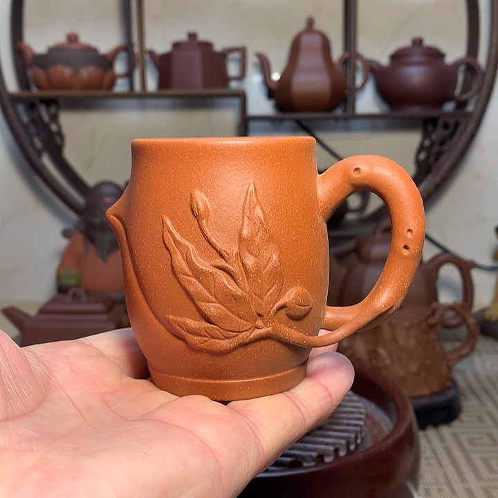 紫砂茶杯原矿紫砂