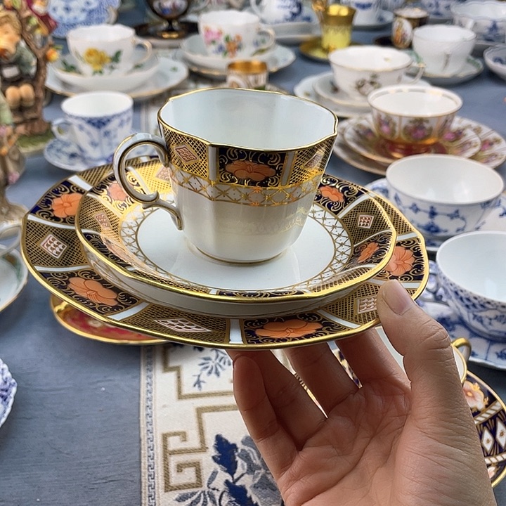 中古欧瓷瓷器小房子