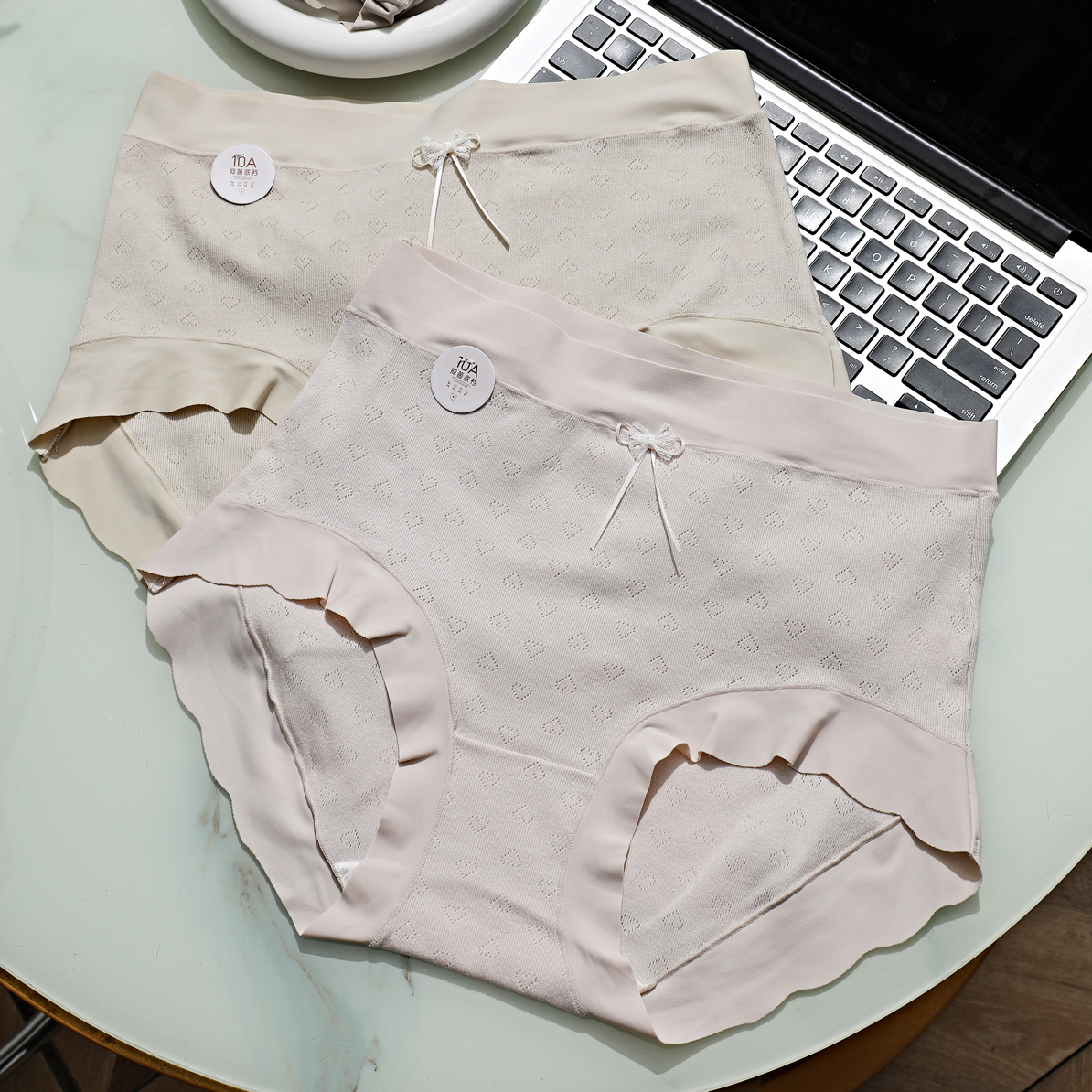 中高腰提花棉女士内裤10A抑菌底裆透气舒适三角裤