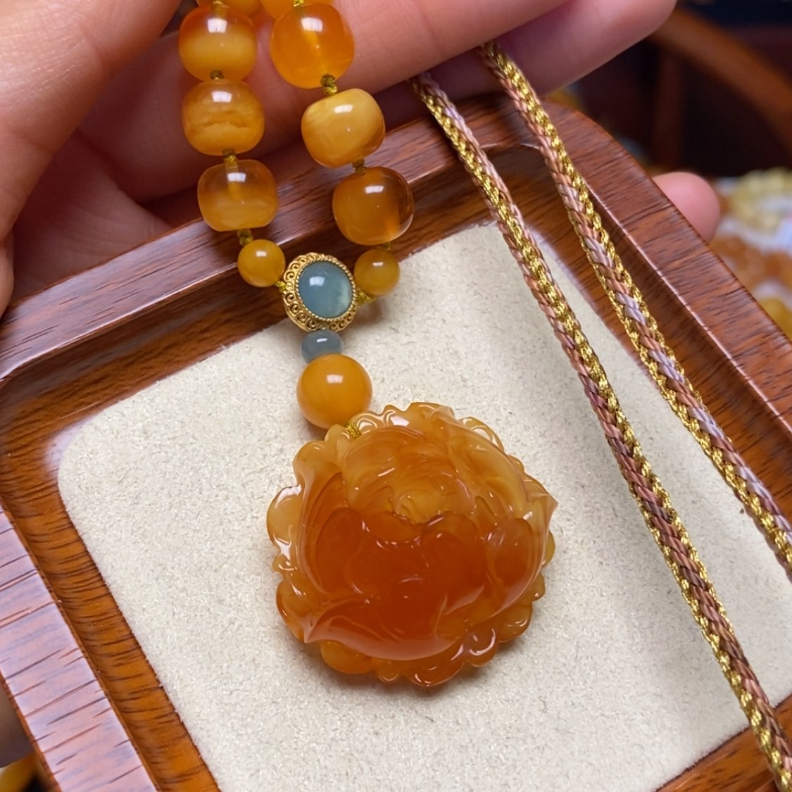 【闪购商品】蜜蜡颈饰未镶嵌项链