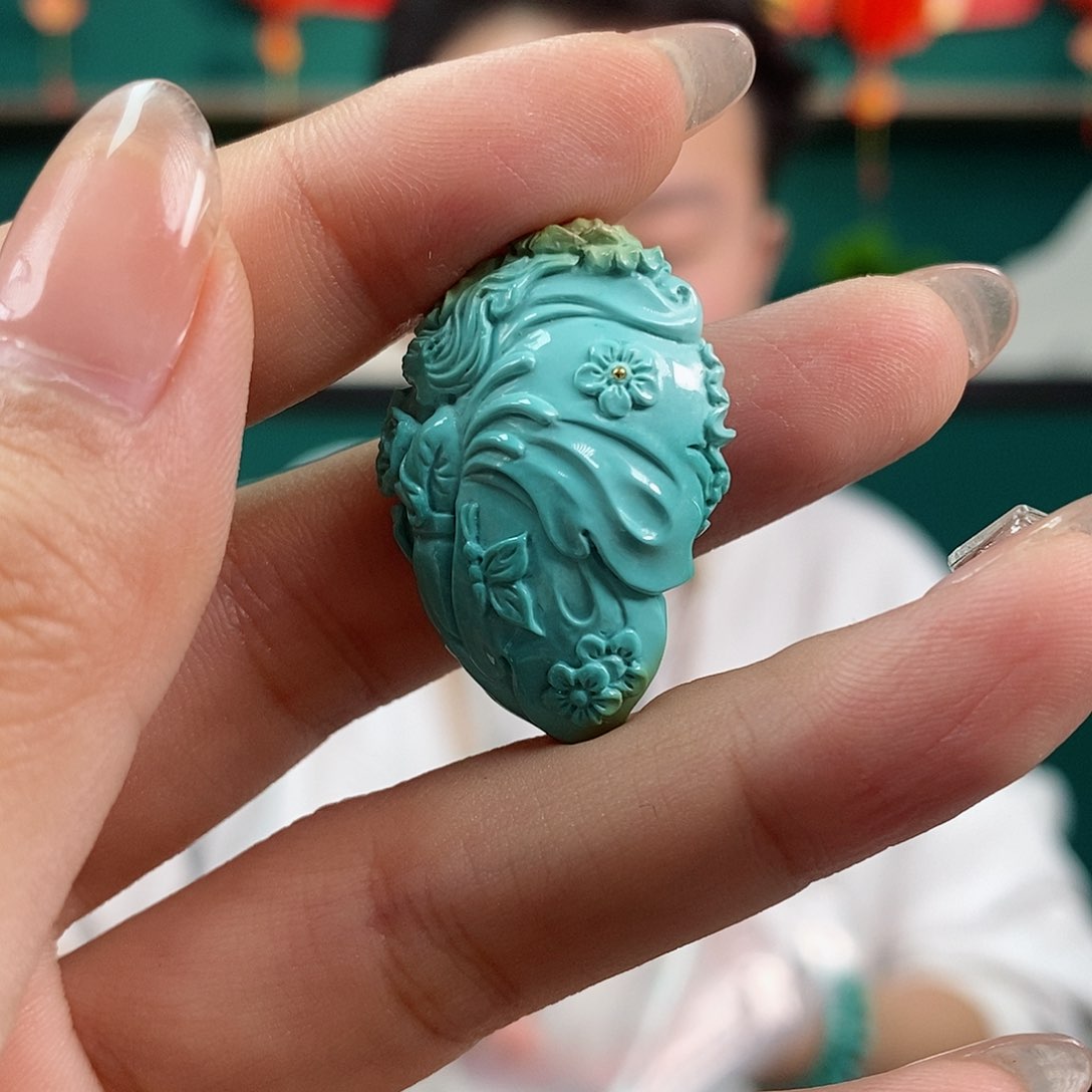 绿松石珠宝奇石未镶嵌