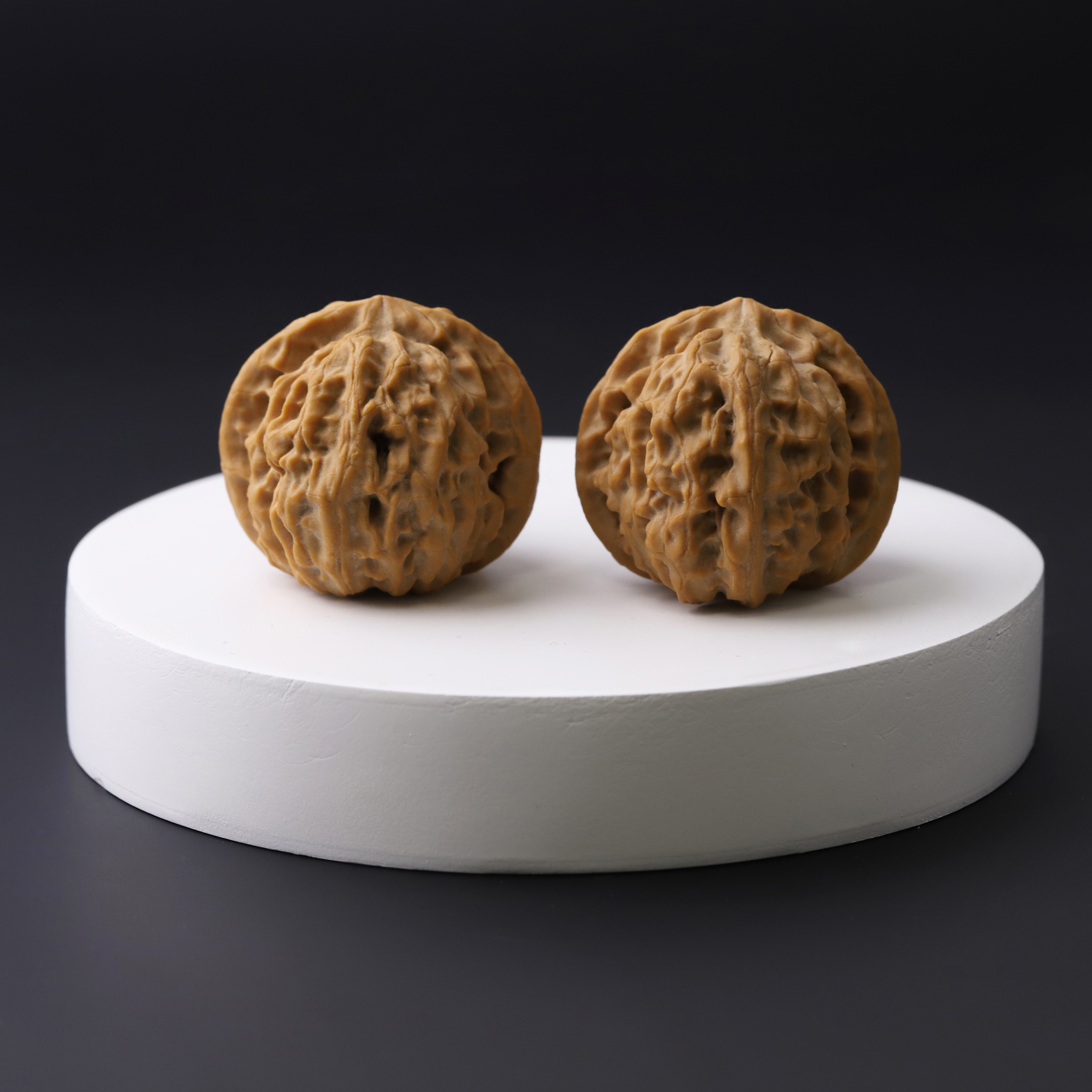 S8578【承德十字尖】纯原生树小众文玩 核桃手把件