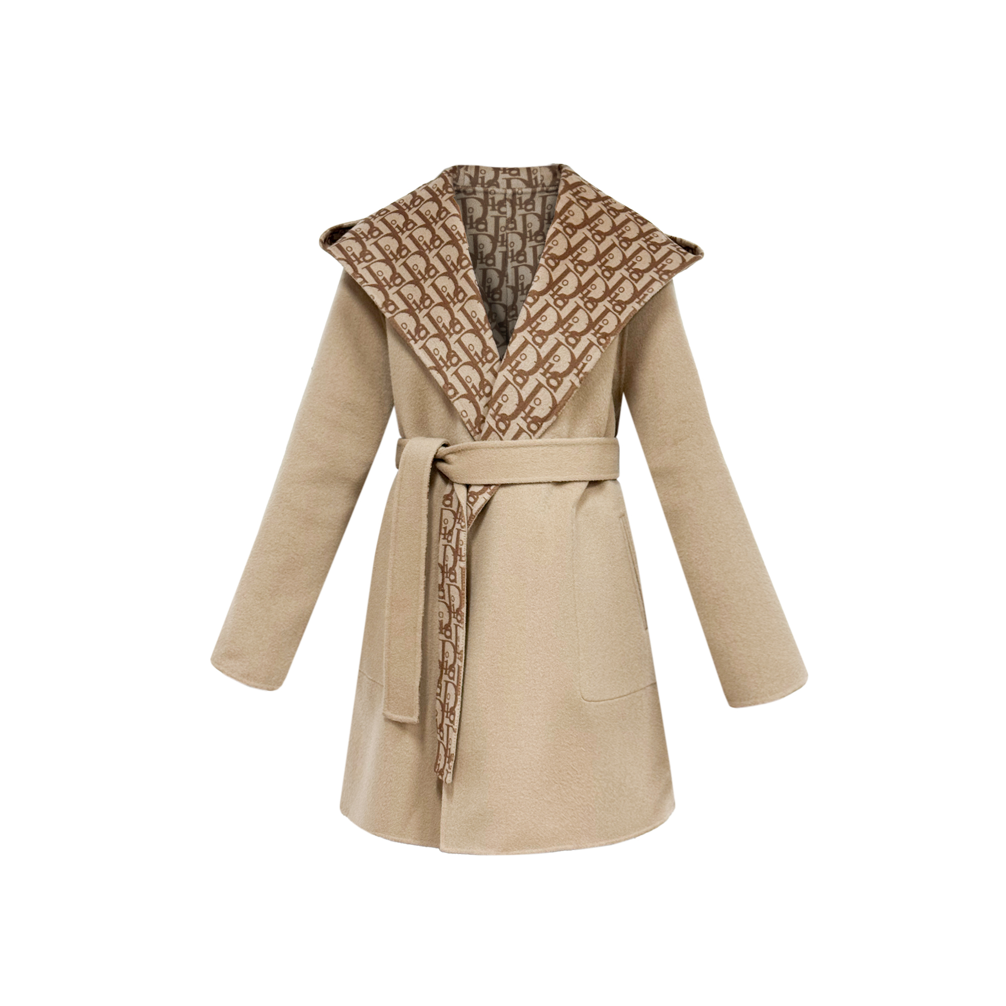 DIORA HEALY/迪奥海莉冬季女款设计感潮流纯羊毛大衣33D3413008