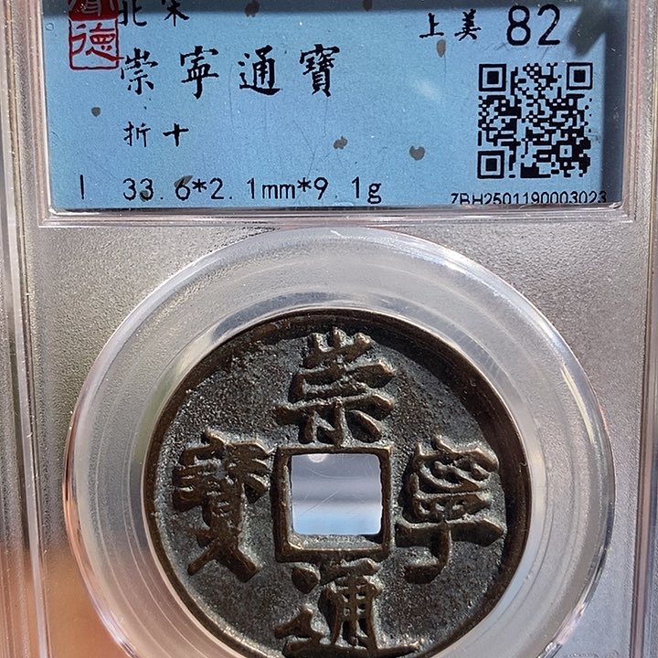 铜二妹崇宁通宝评级