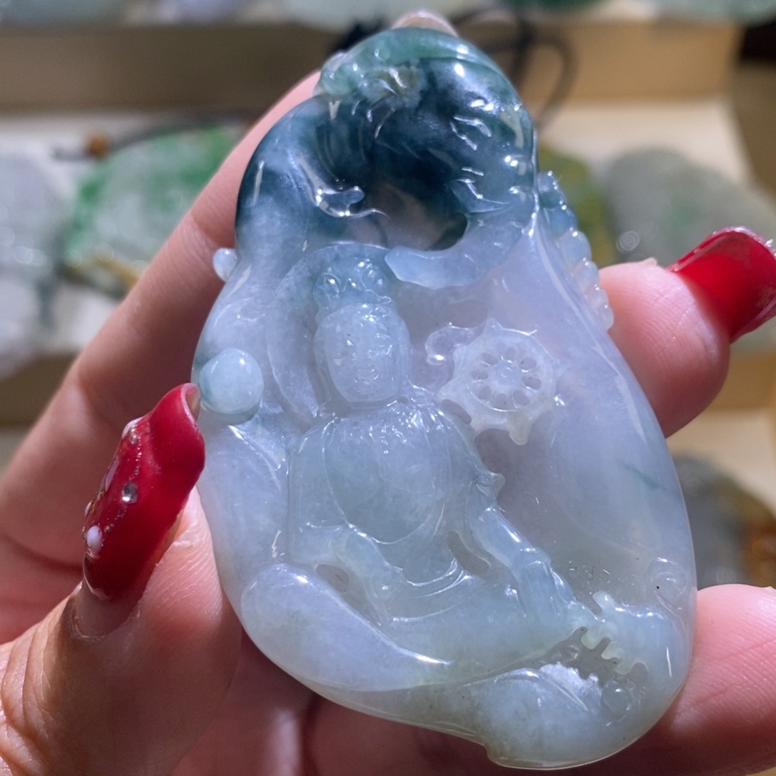 【闪购商品】翡翠颈饰未镶嵌普贤