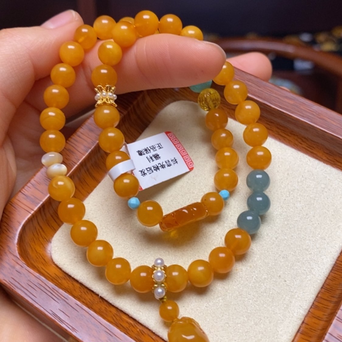 【闪购商品】蜜蜡手链未镶嵌手串