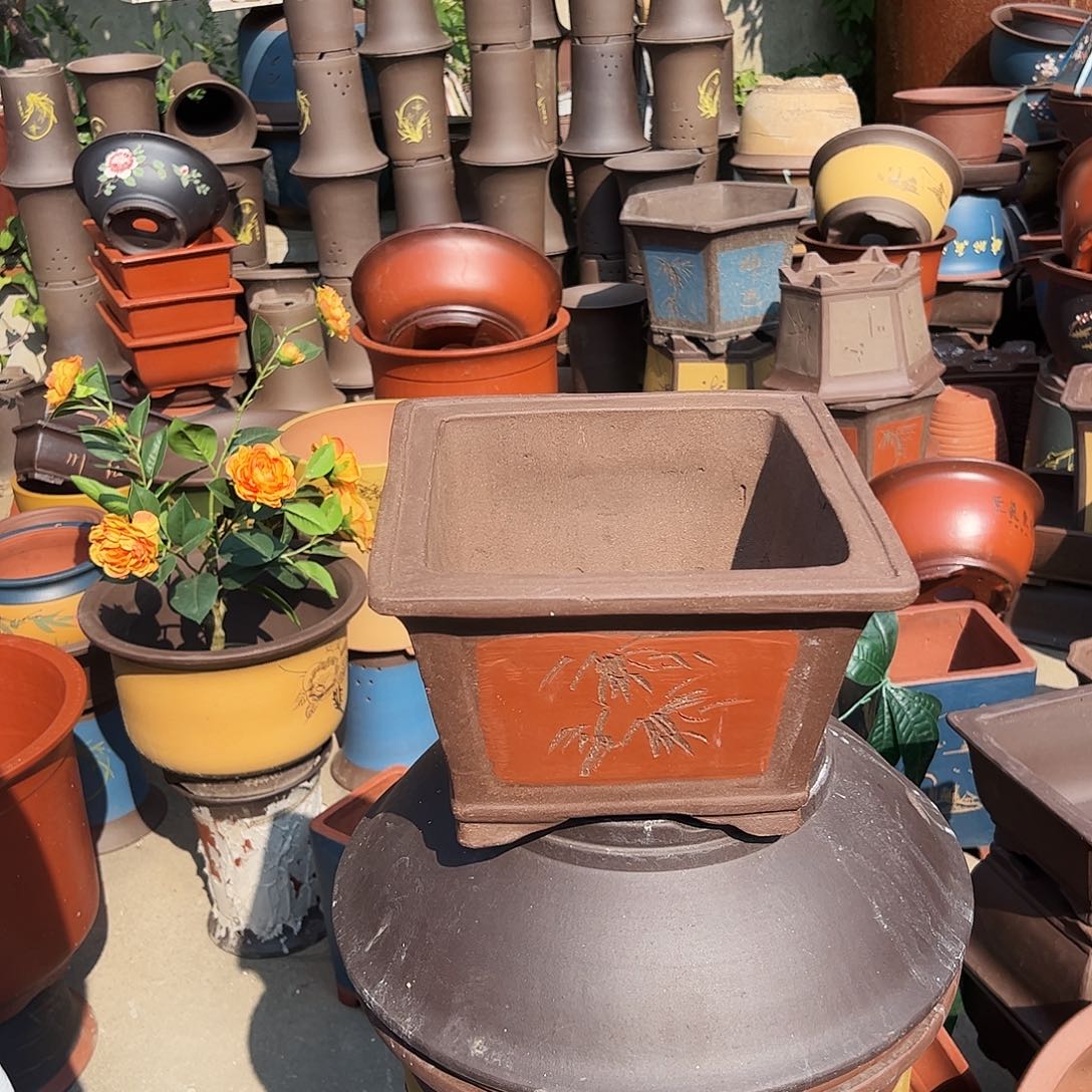 25红四方花盆花盆花盆