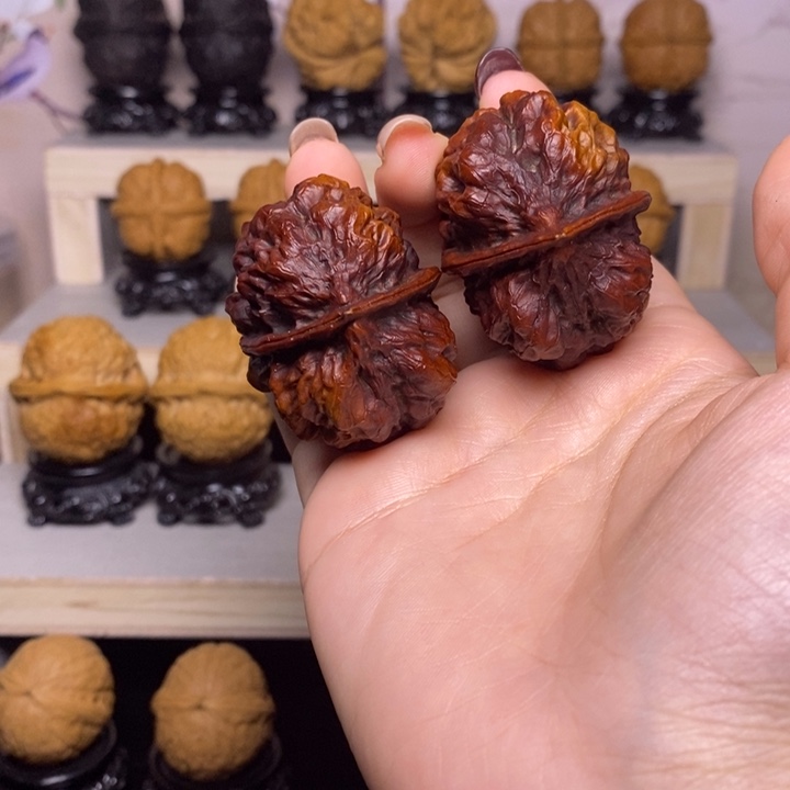 文玩核桃把件21Y—上古蛤蟆头42尺50克