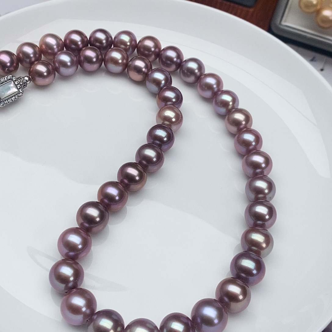 淡水珍珠颈饰银S925镶嵌