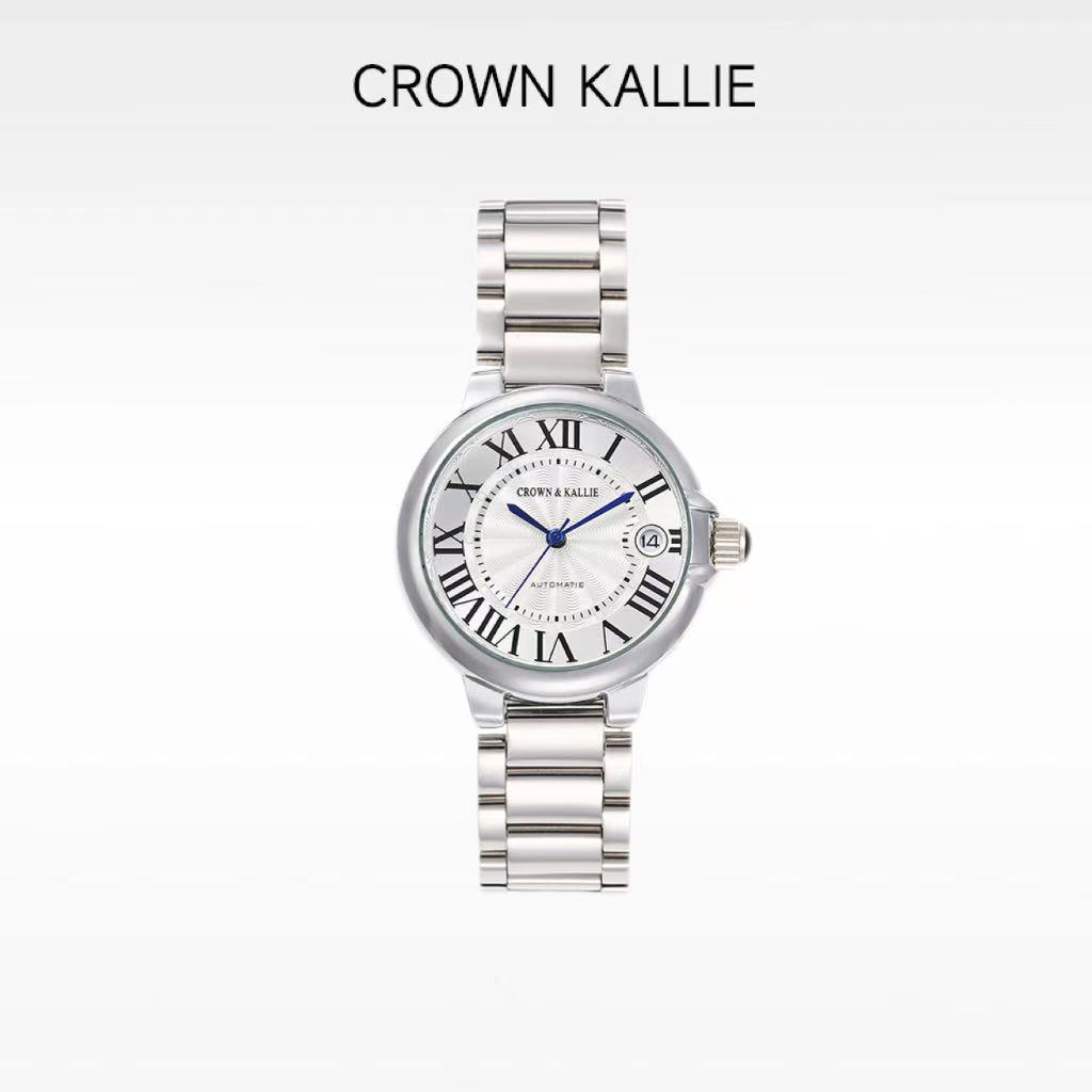 Crown kallie【经典蓝气球】官方正品女士周年限定全自动腕表ck102