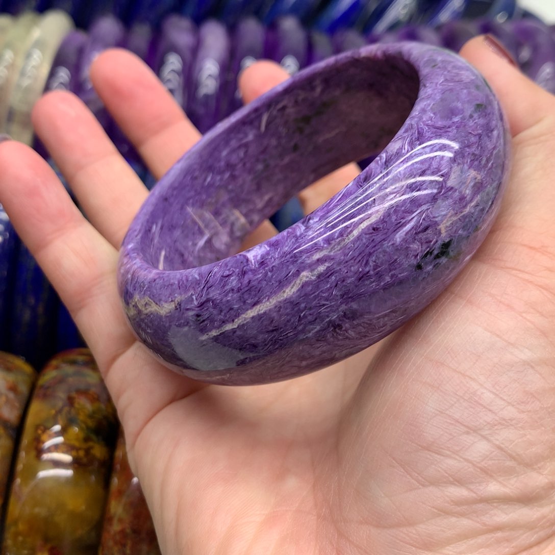 查罗石（紫龙晶）手镯未镶嵌
