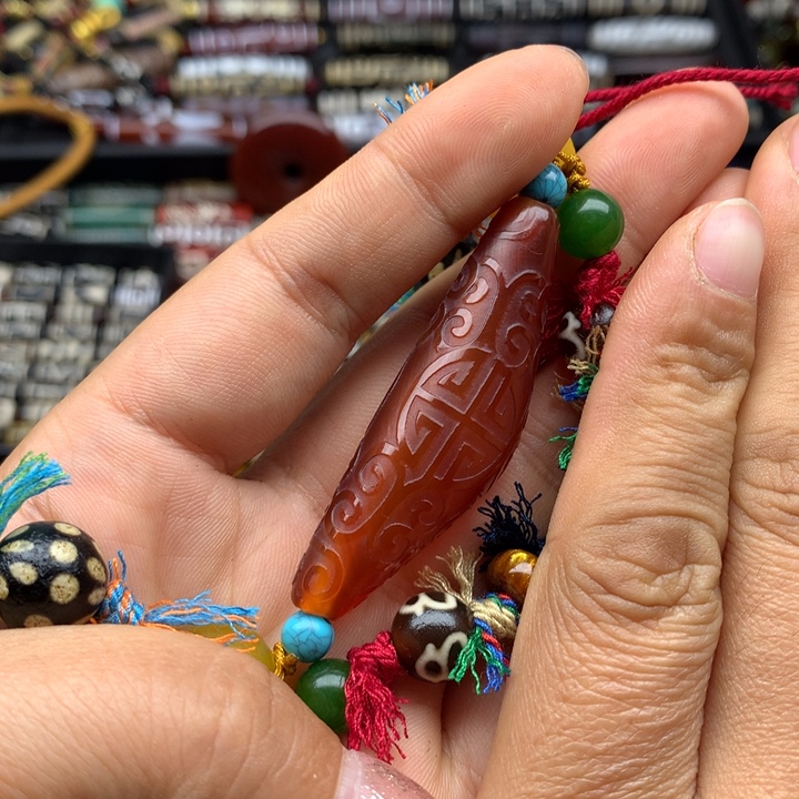 最***想玛瑙/玉髓未镶嵌吊坠(赠链)