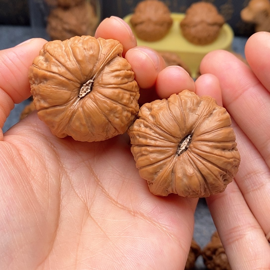 文玩核桃把件南瓜墩40尺