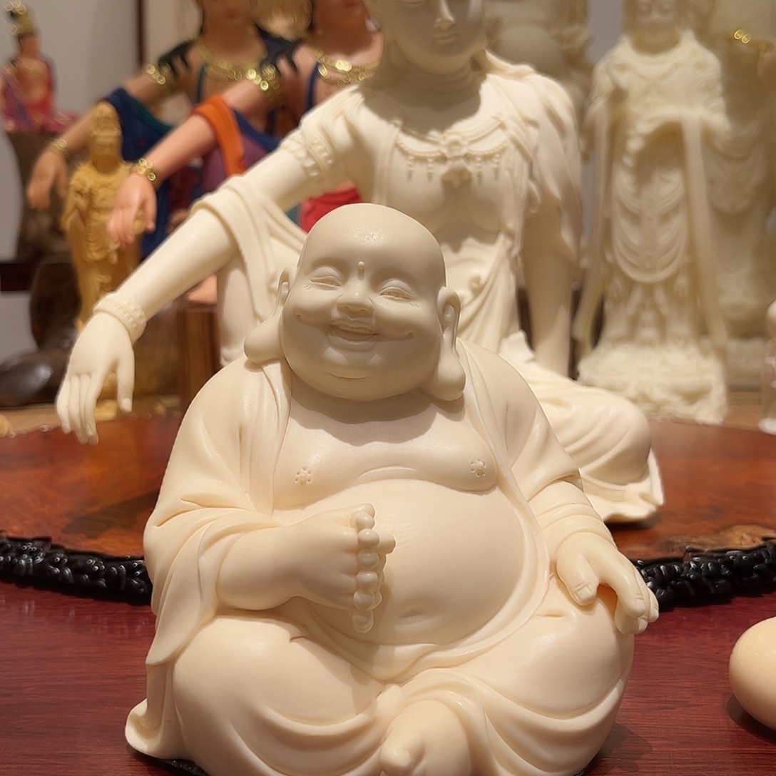 惟***锋木象牙果大号坐弥勒