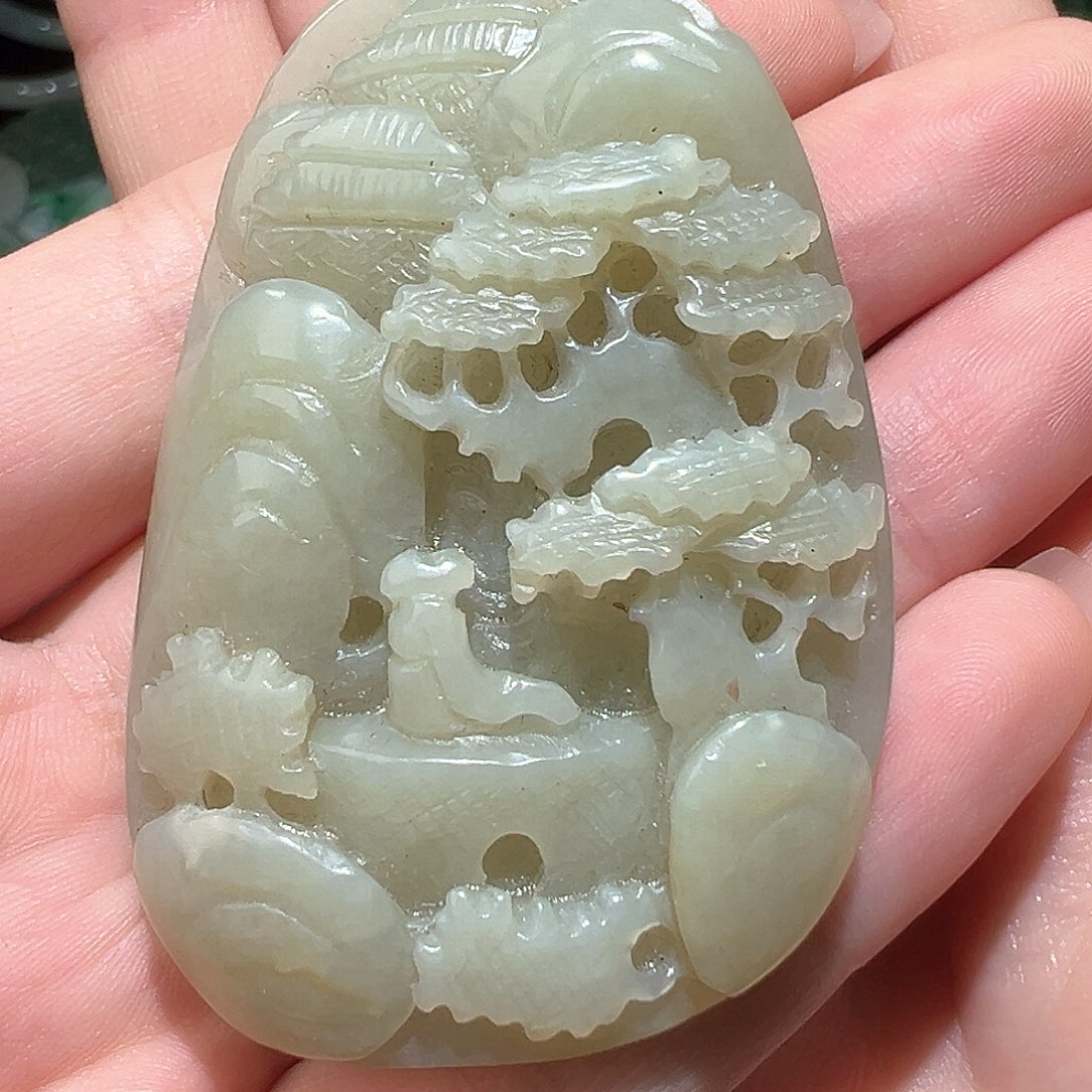 和田玉颈饰未镶嵌