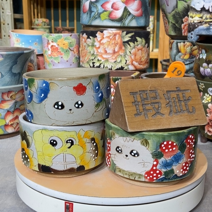 红陶景德镇艺术手绘作品