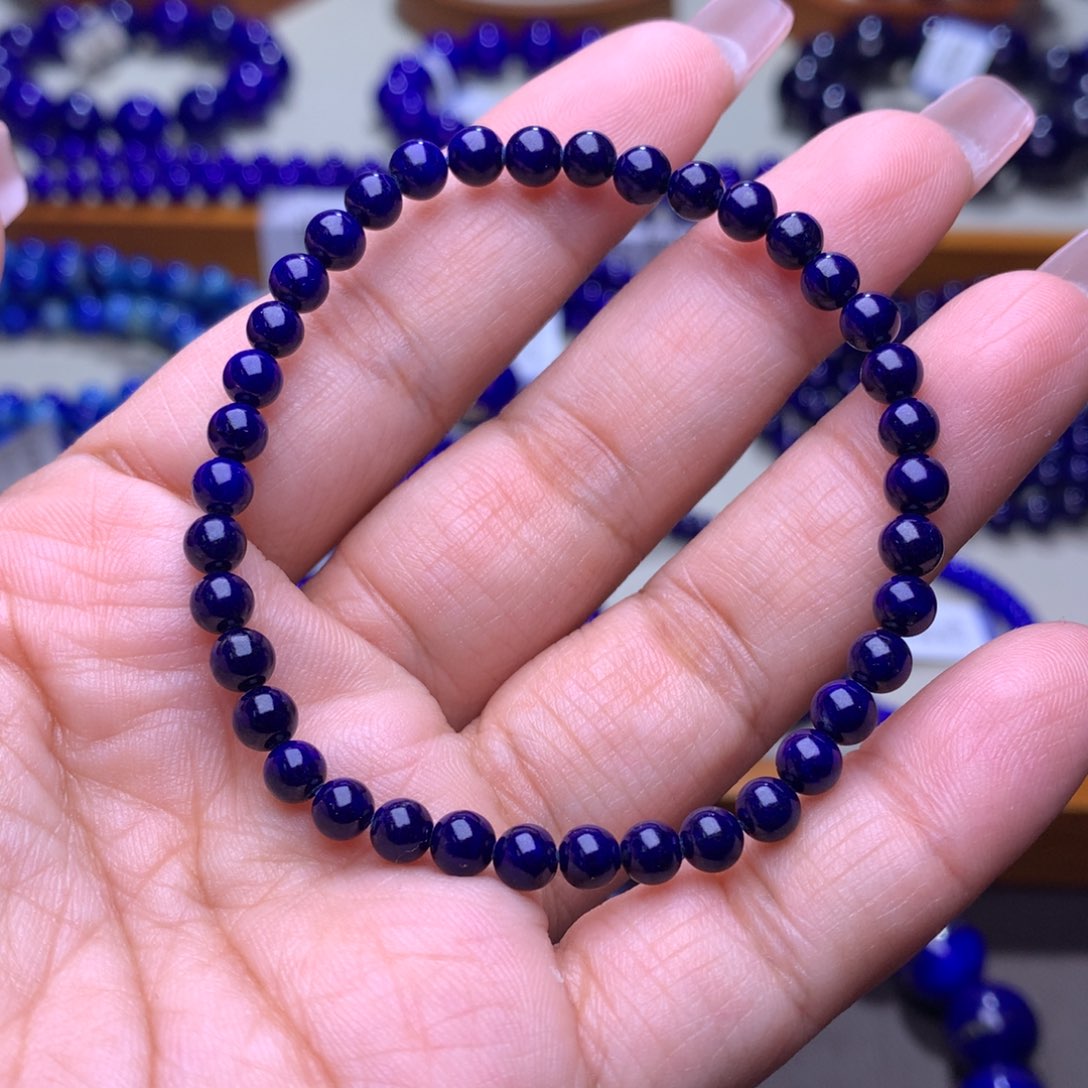 青金石手链未镶嵌4.8m