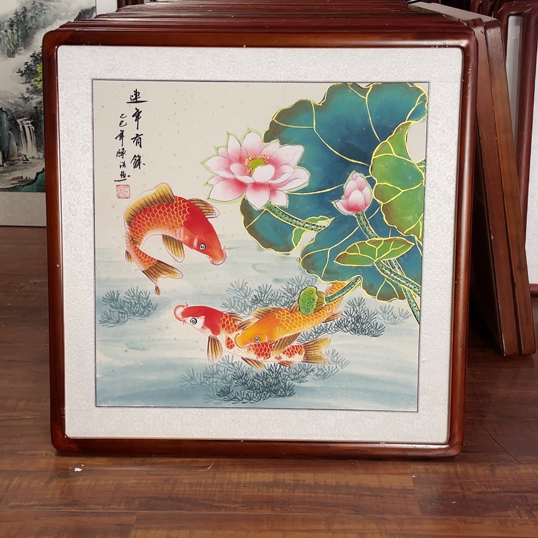 国画带框尺寸63*63厘米