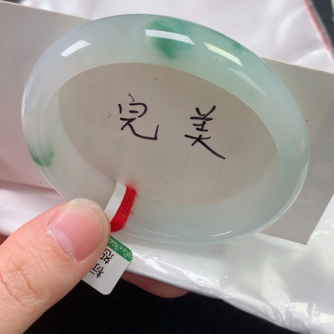 未镶嵌手镯翡翠缅甸天然翡翠手镯55贵妃