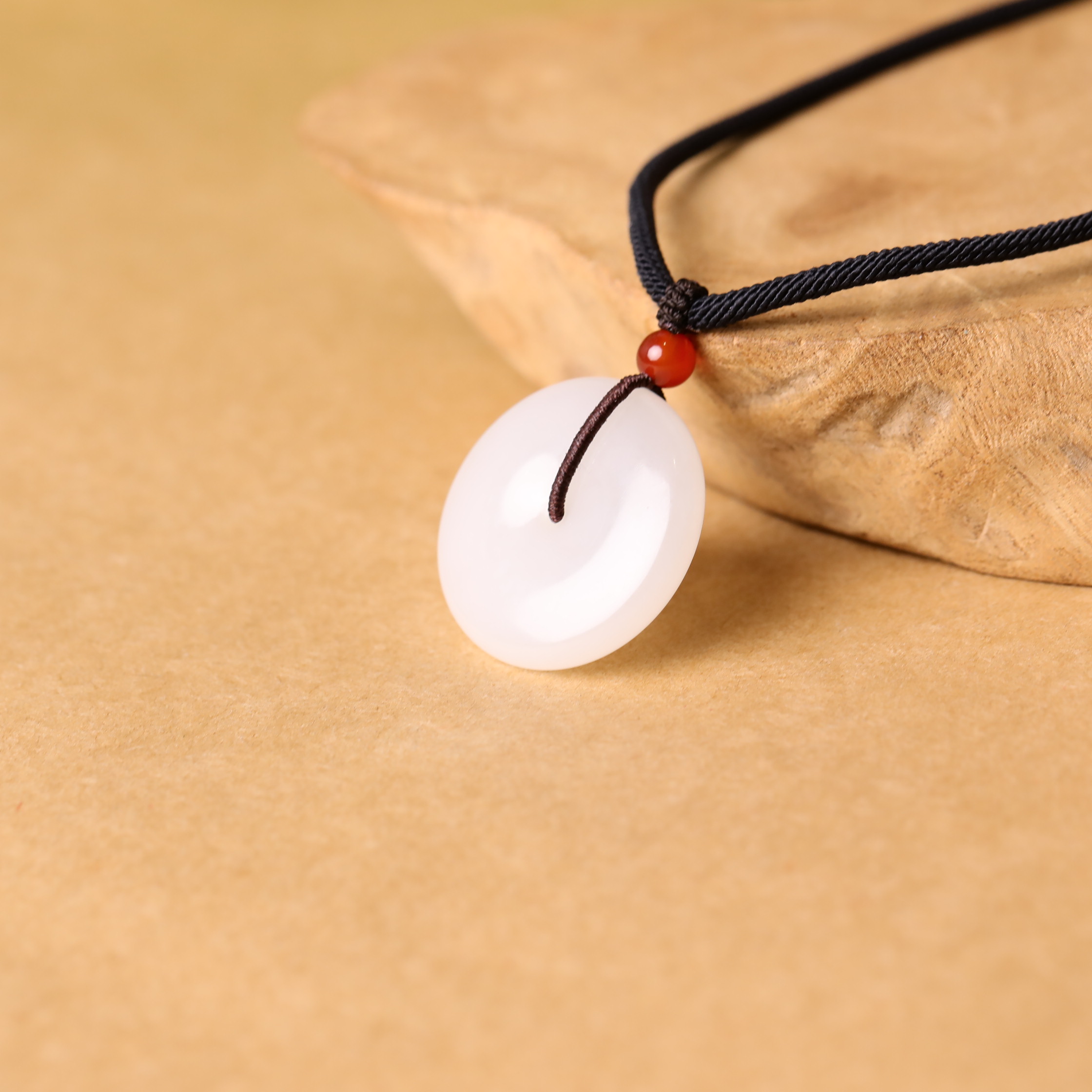 白玉平安扣 29*9mm 青海 0016