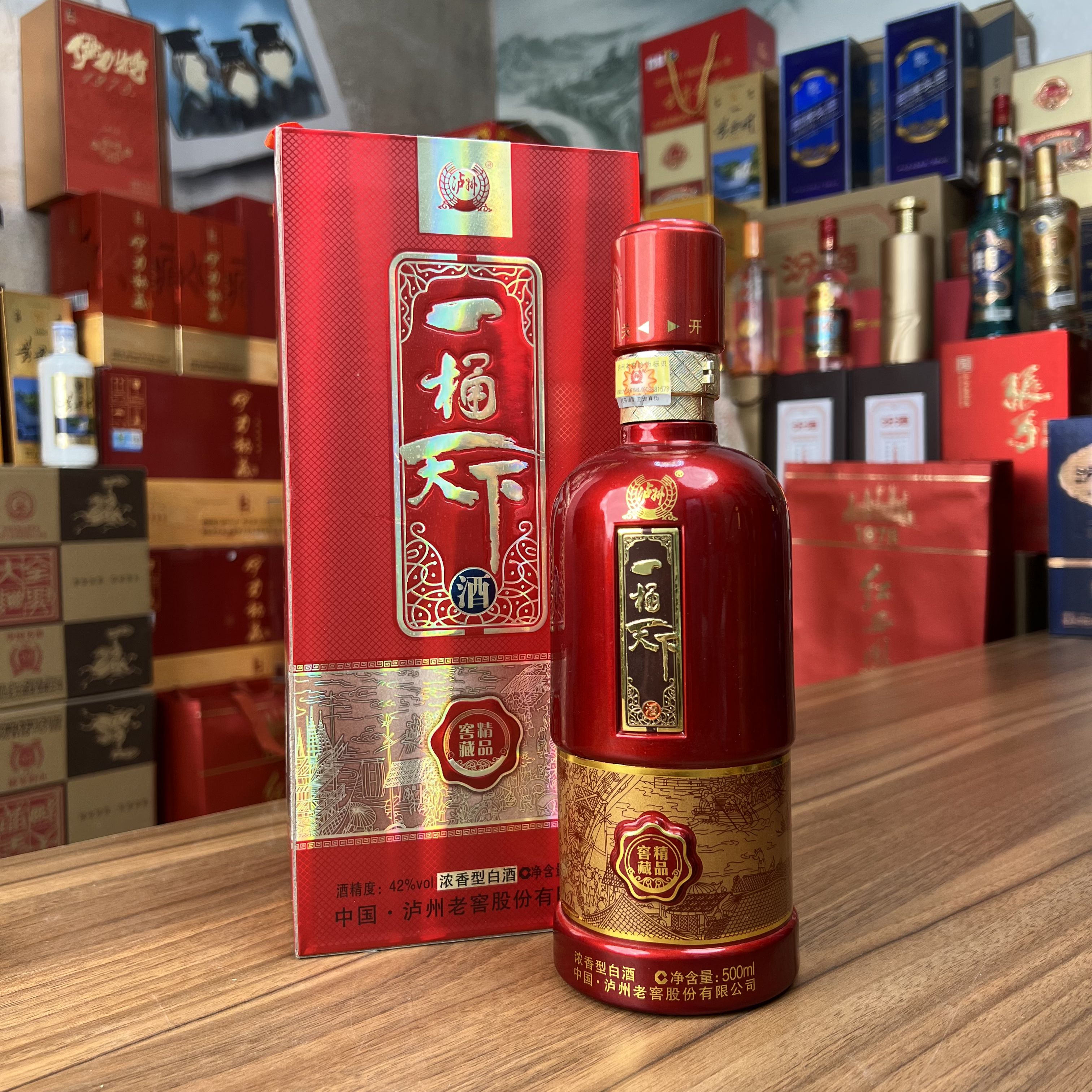 无宴不欢·一桶天下浓香型白酒高粱小麦纯粮酿造正品42度500ml