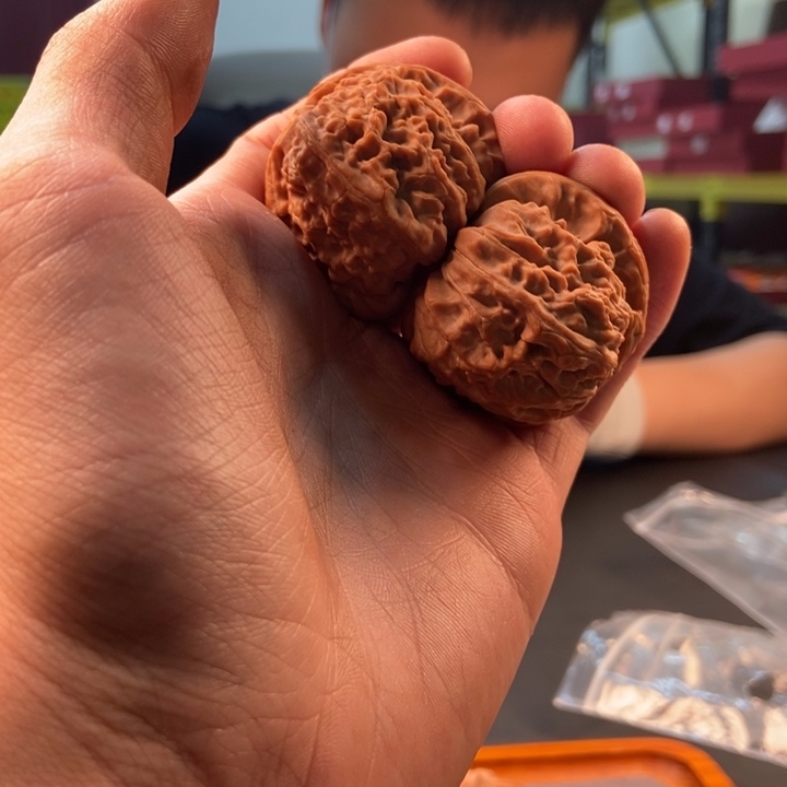 吊坠文玩核桃白狮子全品43