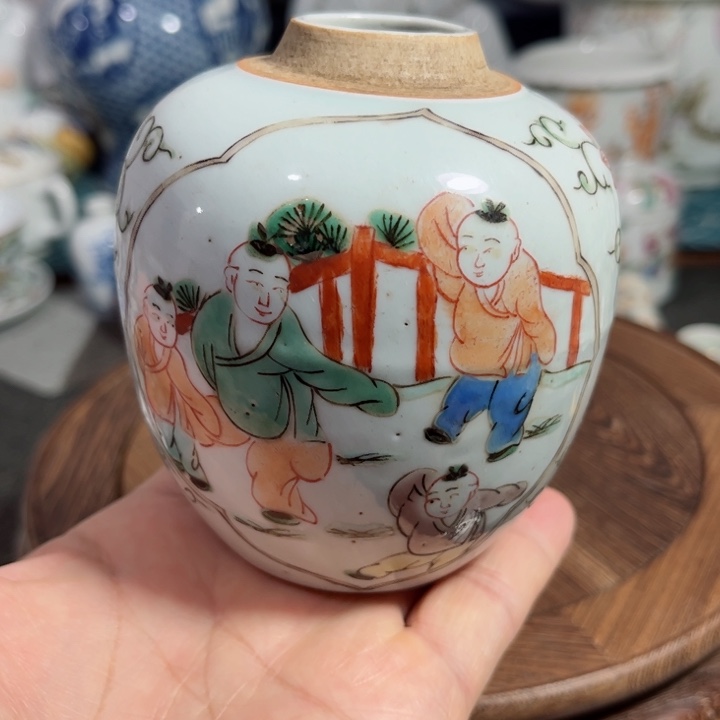 紫砂茶叶罐五彩8888888888888