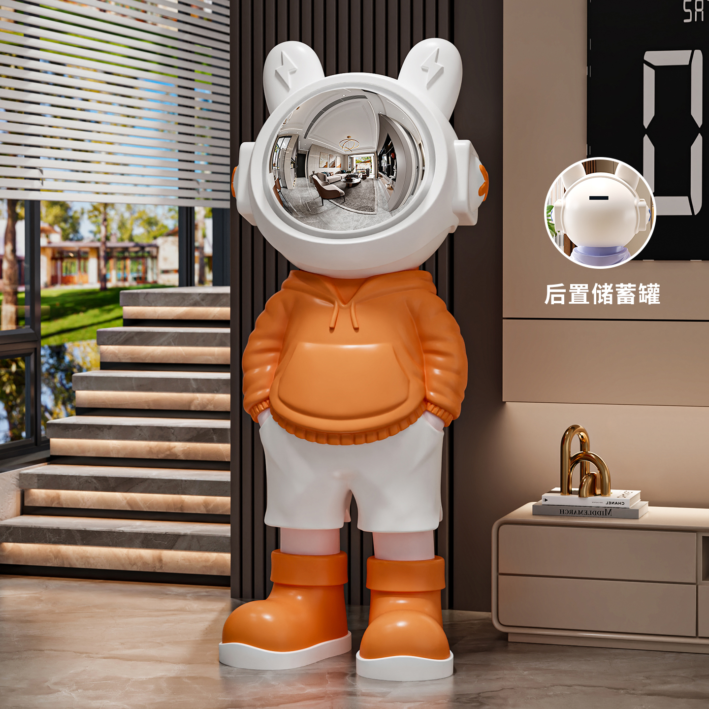 太空人客厅大型落地摆件蓝牙音箱电视柜沙发宇航员装饰品乔迁礼物