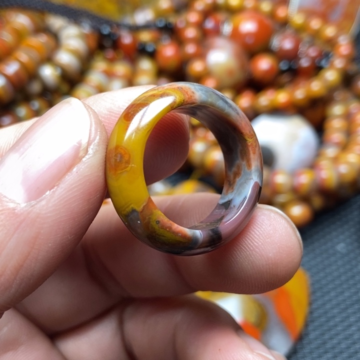 玛瑙/玉髓戒圈未镶嵌