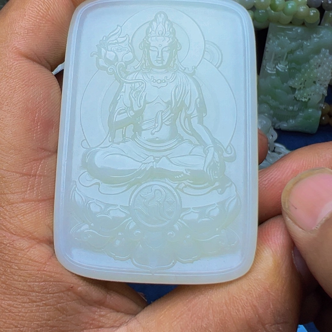 未镶嵌和田玉挂件天然的天然