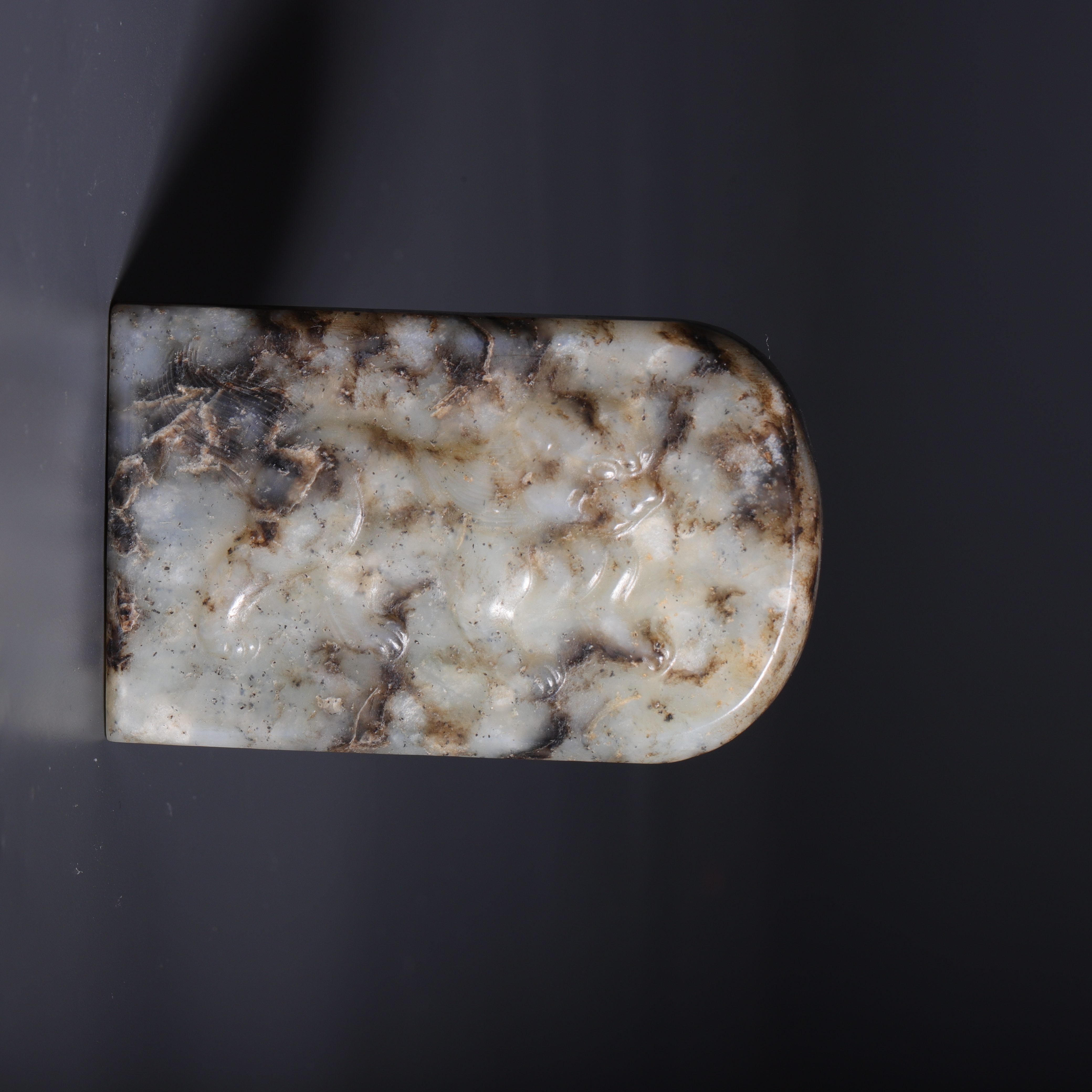 明和田玉瑞兽带板-NX