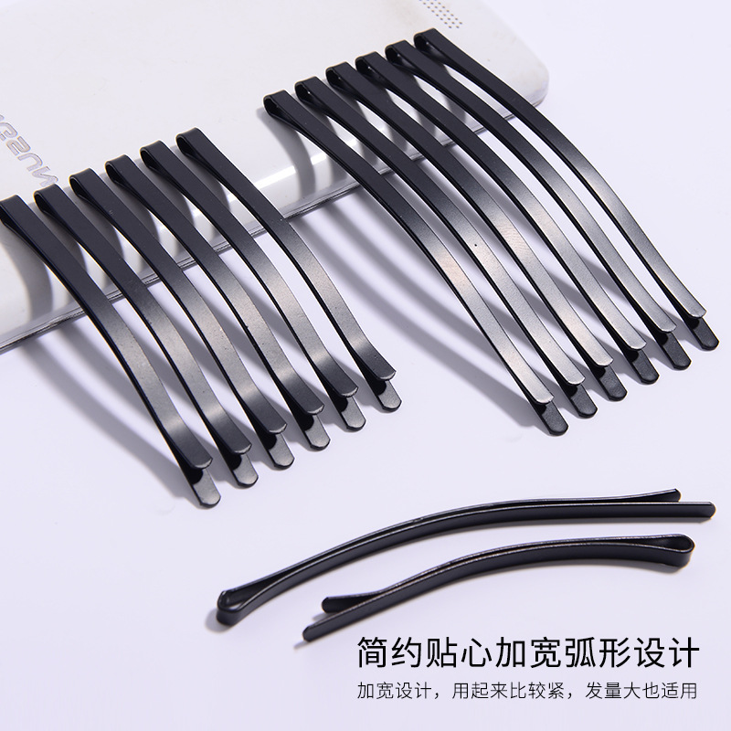 老太太发夹耳边夹老年人奶奶别针发卡黑色小夹针别头发的掐子发掐