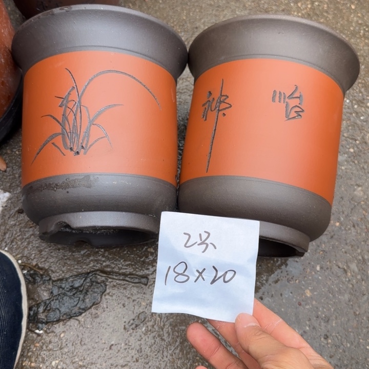 紫砂花盆特价商品