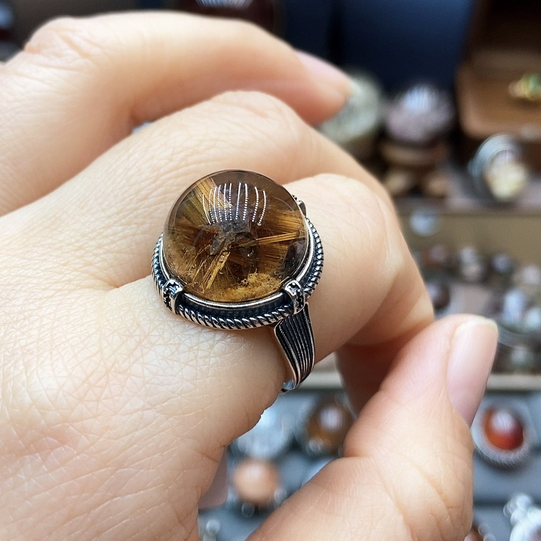 水晶戒指银S925镶嵌M****e