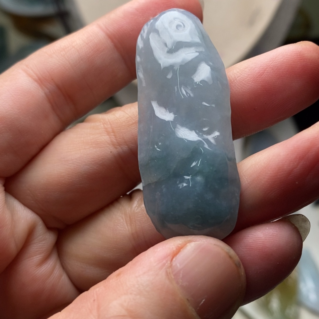 翡翠未镶嵌颈饰天然