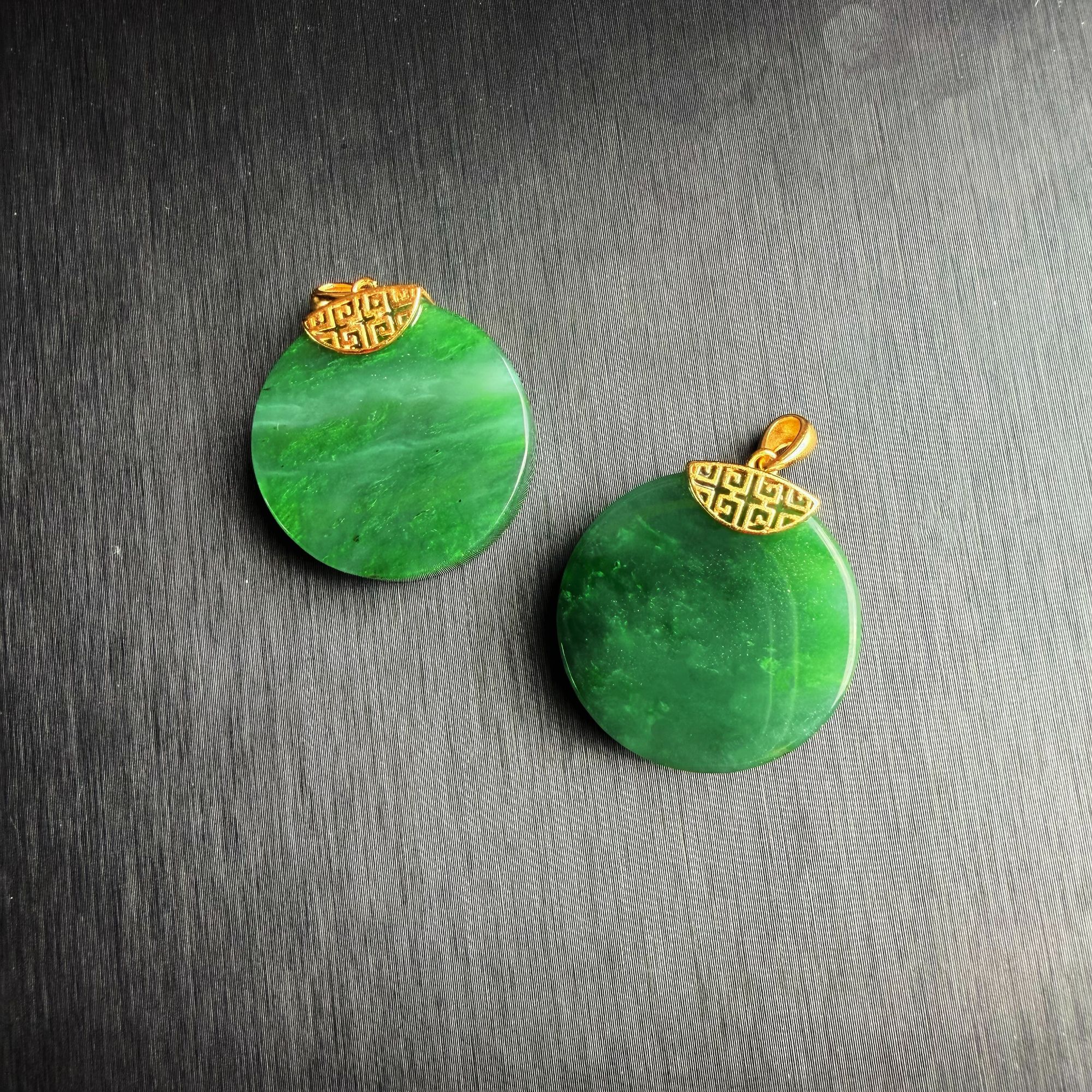 和田玉圆牌吊坠（多样性发一）