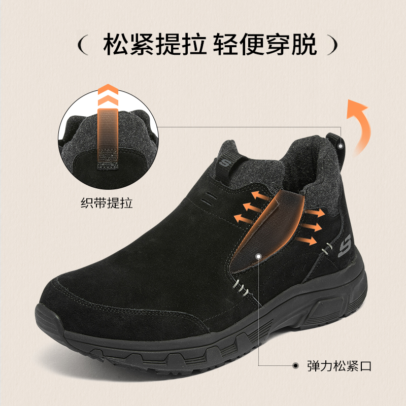 Skechers斯凯奇一脚蹬懒人鞋时尚百搭轻便舒适拼接运动鞋237283C