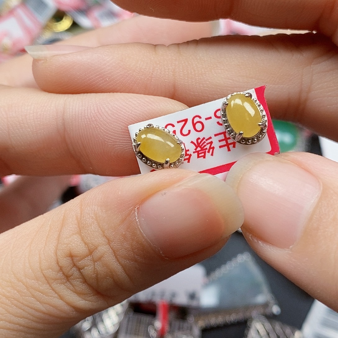 翡翠银S925镶嵌戒指