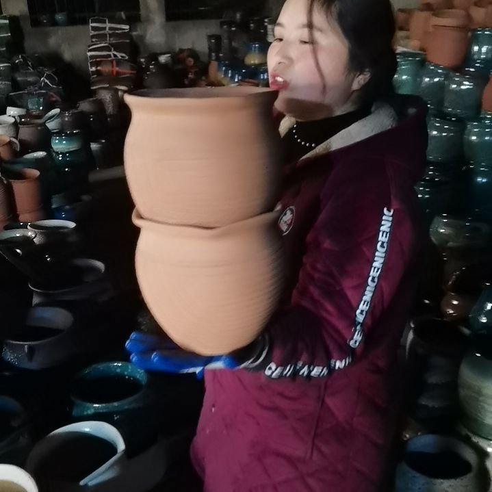 红陶口19高19瑕疵