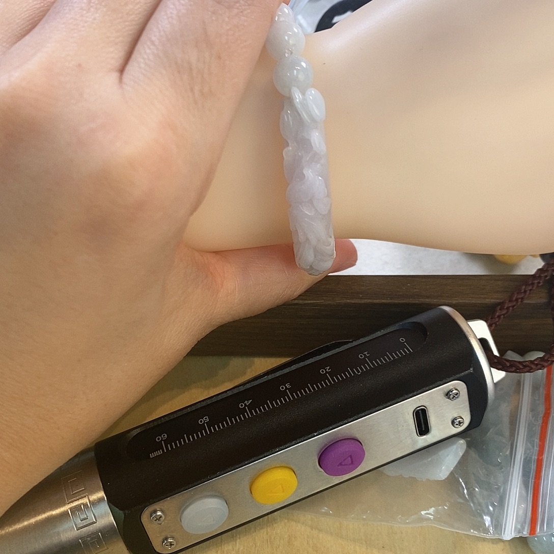 翡翠未镶嵌手链手牌5458