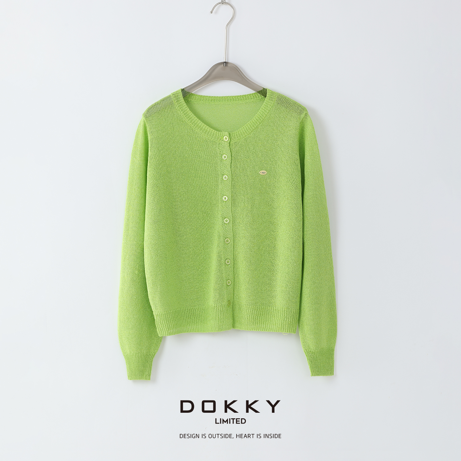 Dokky「糖果系开衫.紫标」定制和纸纱.温柔防晒针织衫LA0436